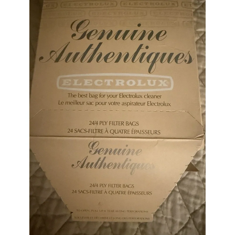 BOX of 10 - 4 Ply Genuine Authentiques ELECTROLUX Vacuum Cleaner Filter Bags NEW